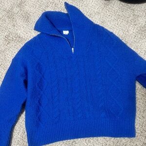 Electric blue sweater